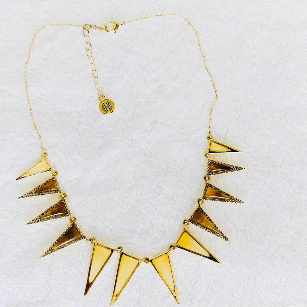 House of Harlow Echelon Collar Necklace in Gold